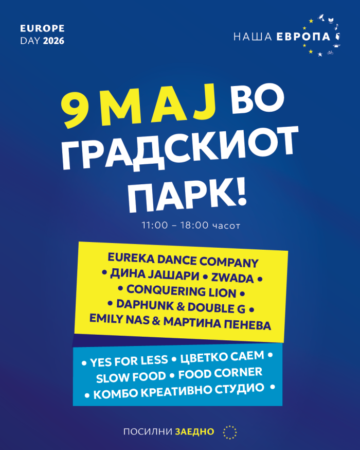 ДЕНОТ НА ЕВРОПА ВО ГРАДСКИОТ ПАРК СКОПЈЕ